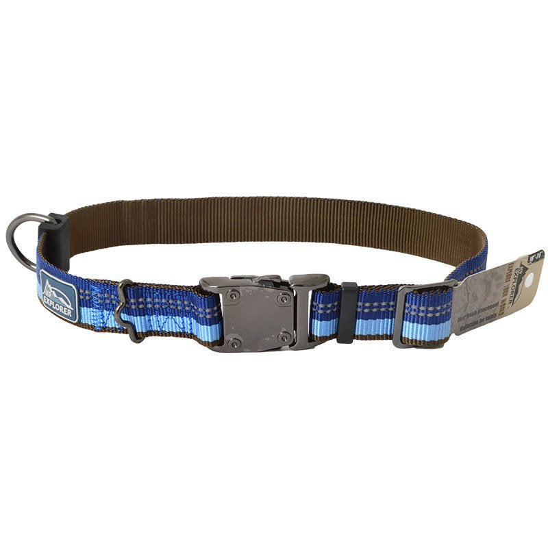 Coastal Pet K9 Explorer Reflective Adjustable Dog Collar Sapphire
