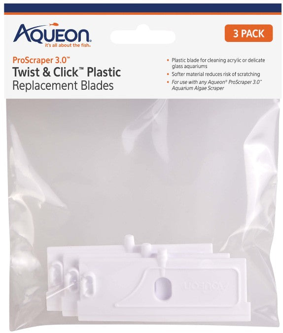 Aqueon ProScraper 3.0 Twist and Click Plastic Replacement Blades