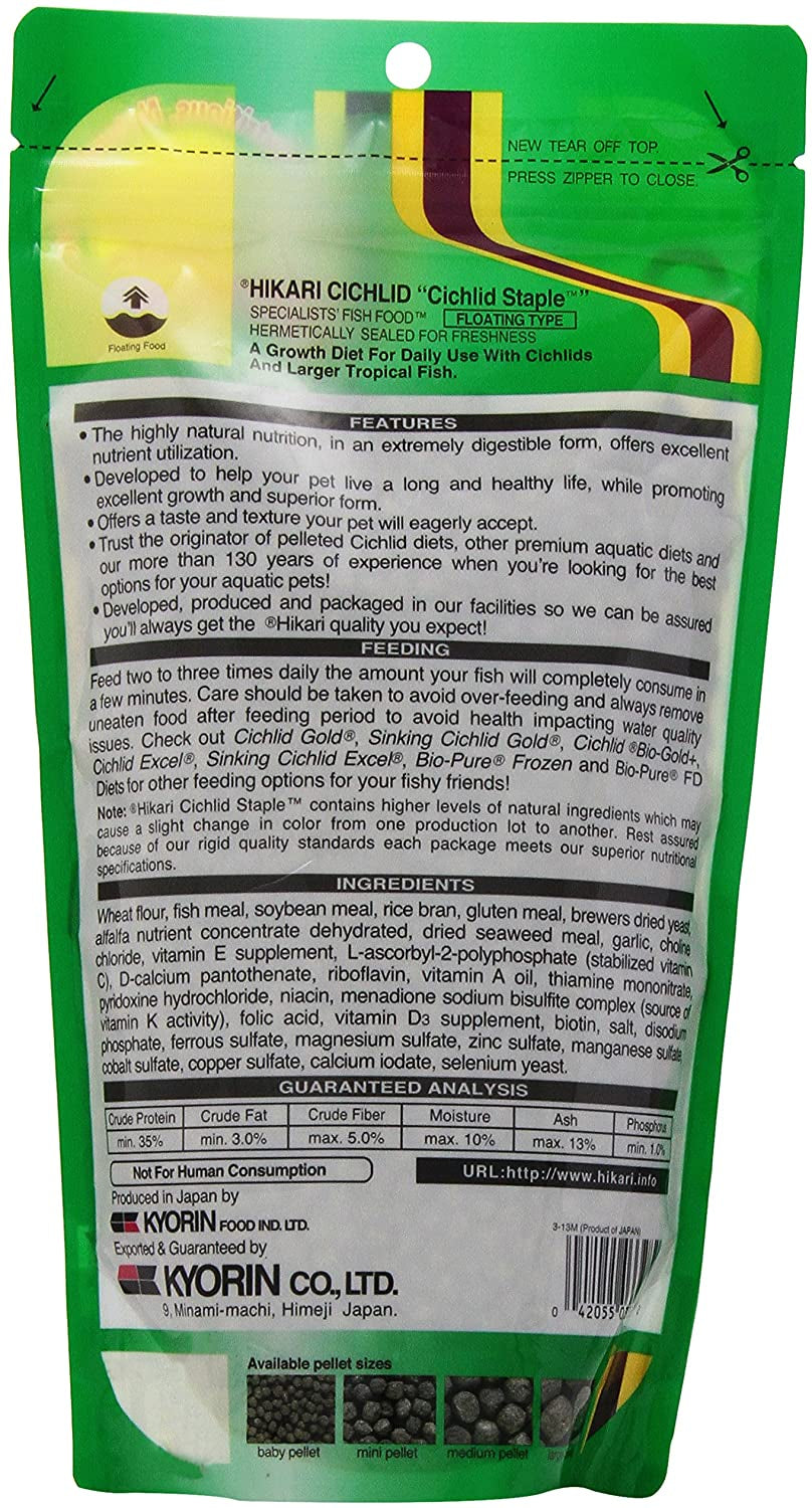 Hikari Cichlid Staple Floating Medium Pellet Food