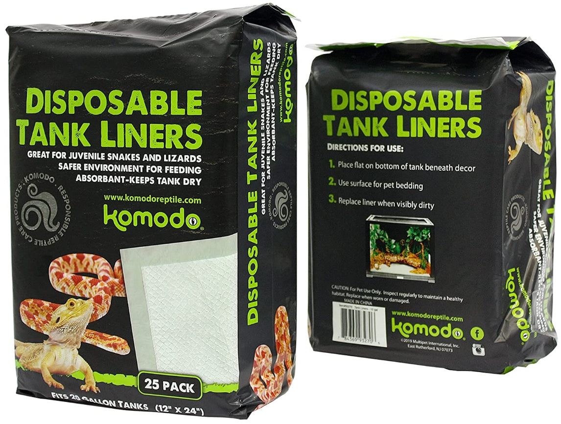 Komodo Repti-Pads Disposable Tank Liners 12 x 24 Inch