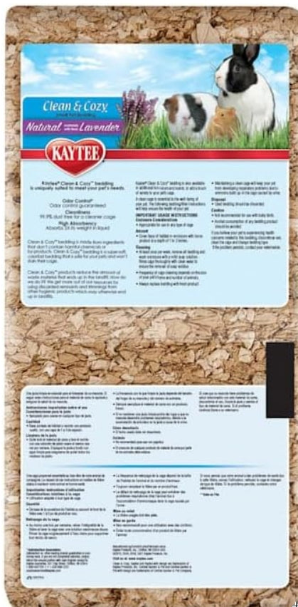 Kaytee Clean and Cozy Natural Small Pet Bedding with Lavendar