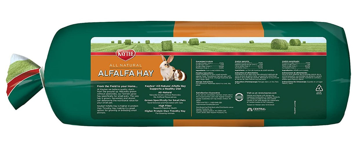 Kaytee All Natural Alfalfa Hay for Rabbits, Guinea Pigs and Small Animals