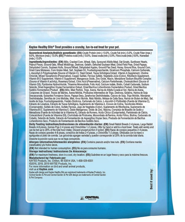 Kaytee Forti Diet Pro Health Healthy Bits Treats for Rabbits, Guinea Pigs and Chinchillas