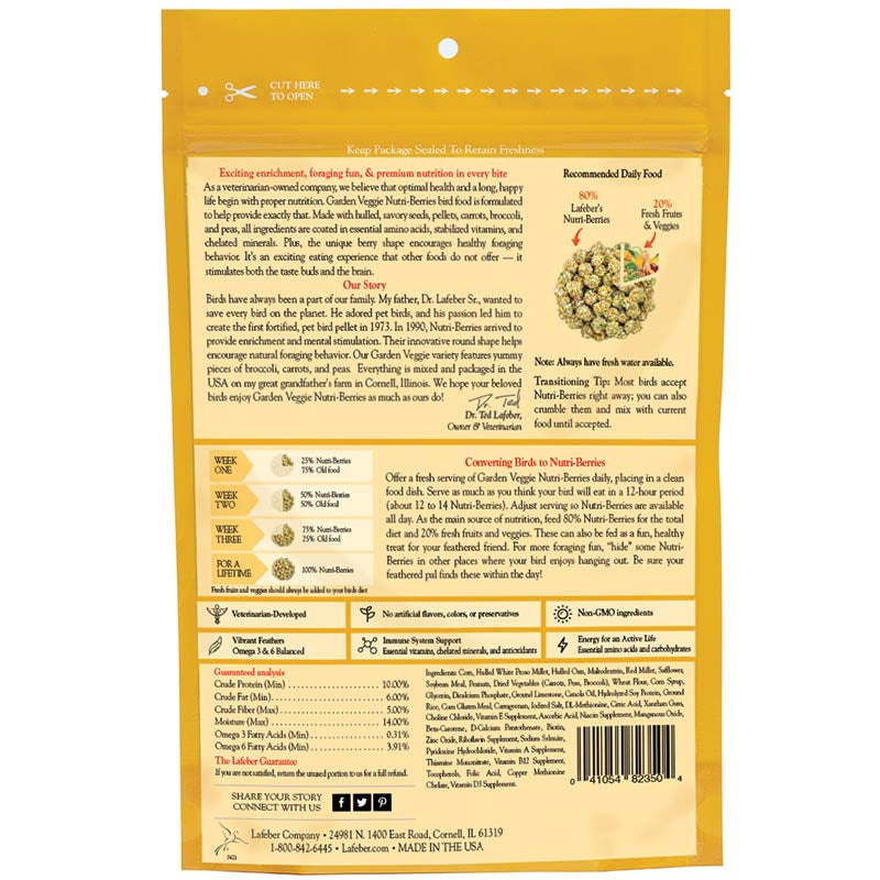 Lafeber Garden Veggie Nutri-Berries Parrot Food