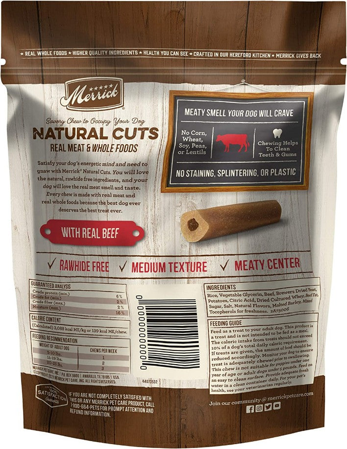 Merrick Natural Cut Beef Chew Treats Small
