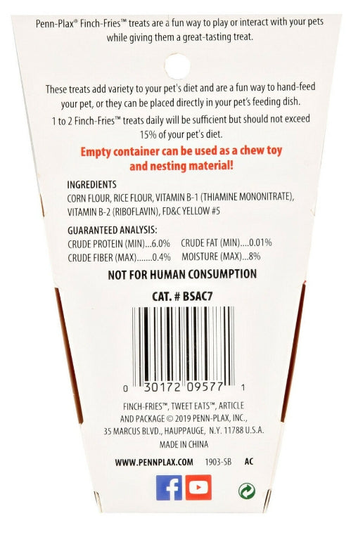 Penn Plax Finch Fries Bird Treat