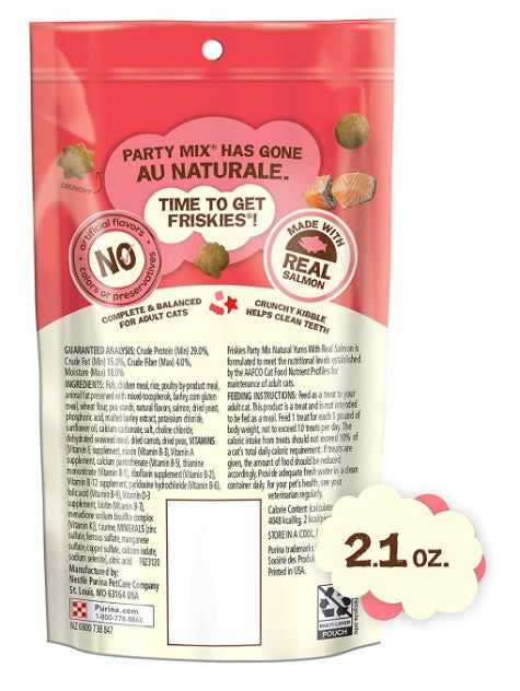 Friskies Party Mix Naturals Cat Treats Real Salmon