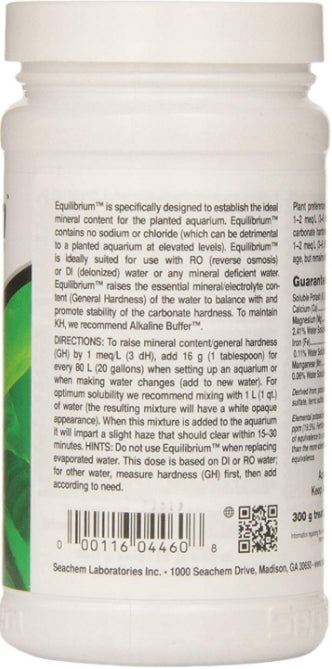 Seachem Equilibrium Mineral Balance and GH Water Treatment
