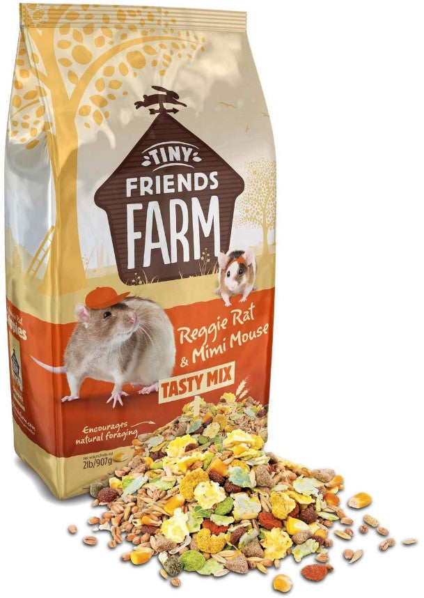 Supreme Pet Foods Tiny Friends Farm Reggie Rat and Mimi Mouse Tasty Mix Food