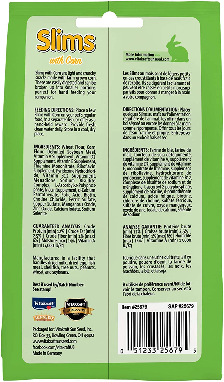 Vitakraft Slims with Corn for Rabbits