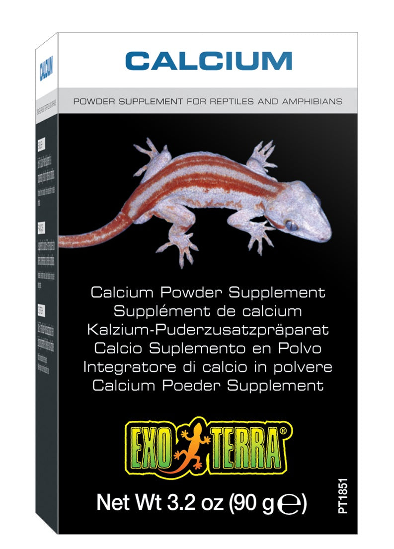 Exo Terra Calcium Powder Supplement for Reptiles and Amphibians