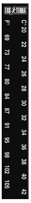 Exo Terra Liquid Crystal Reptile Thermometer