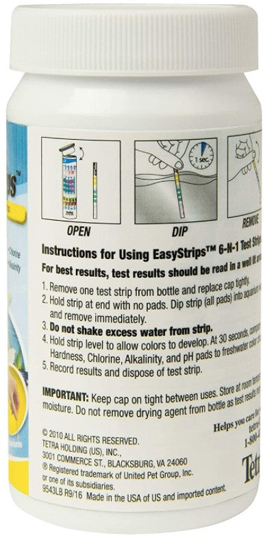 Tetra EasyStrips 6-in-1 Aquarium Test Strips