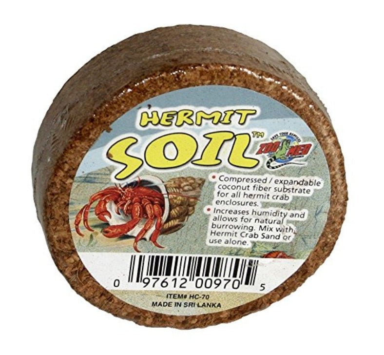 Zoo Med Hermit Crab Soil Compressed Coconut Fiber