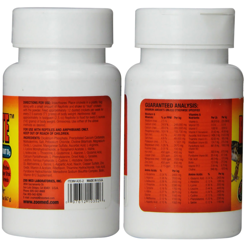 Zoo Med Reptivite Reptile Vitamins without D3
