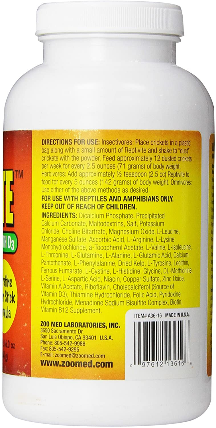 Zoo Med Reptivite Reptile Vitamins with D3