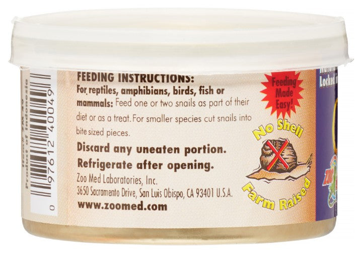 Zoo Med Can O' Snails for Reptiles, Birds or Mammals
