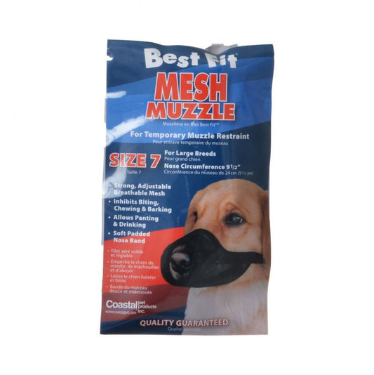 Coastal Pet Best Fit Mesh Muzzle Black