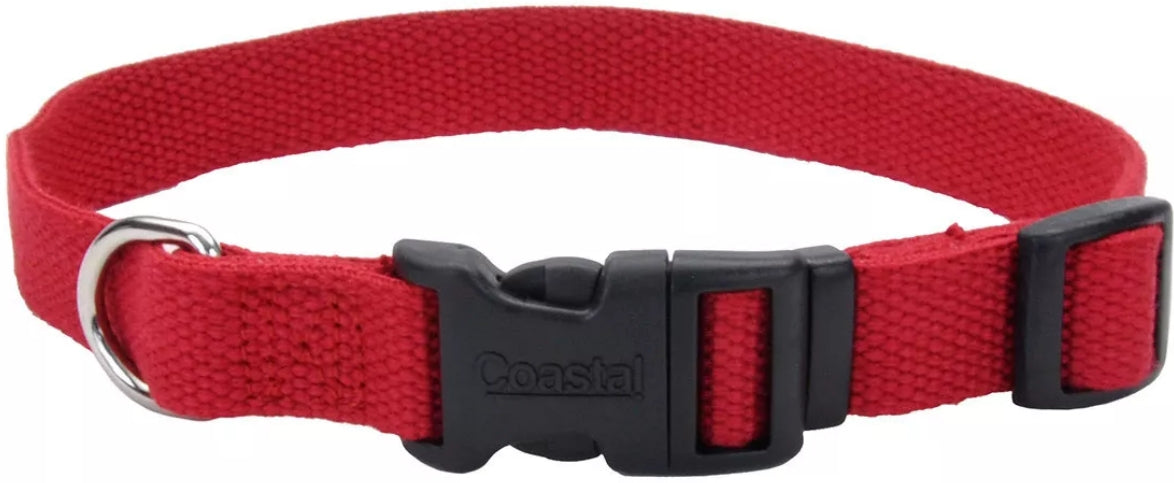 Coastal Pet New Earth Soy Adjustable Dog Collar Cranberry