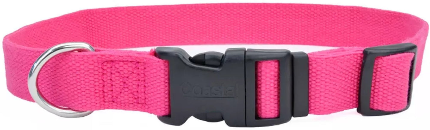 Coastal Pet New Earth Soy Adjustable Dog Collar Fuchsia