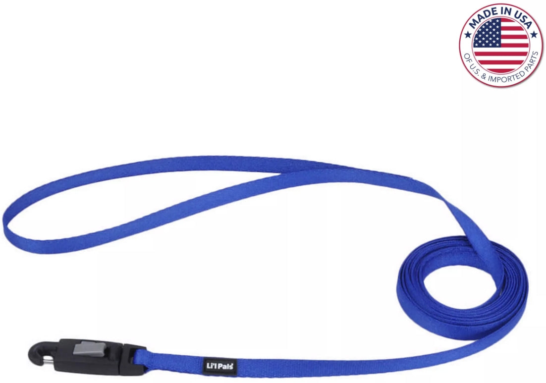 Coastal Pet Lil Pals Dog Leash with E-Z Snap Blue