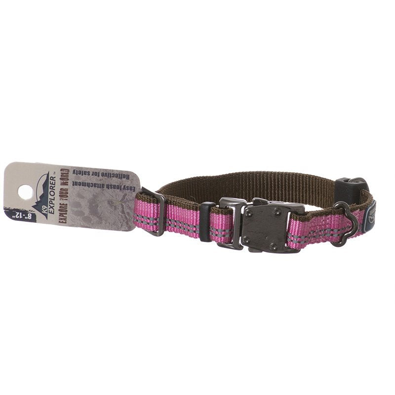 Coastal Pet K9 Explorer Reflective Adjustable Dog Collar Rosebud