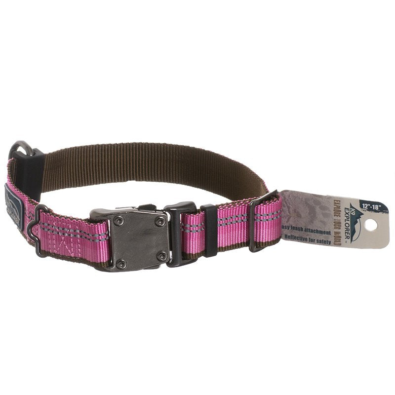 Coastal Pet K9 Explorer Reflective Adjustable Dog Collar Rosebud