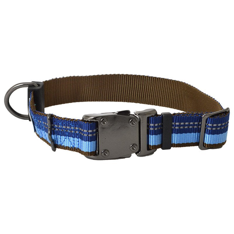 Coastal Pet K9 Explorer Reflective Adjustable Dog Collar Sapphire