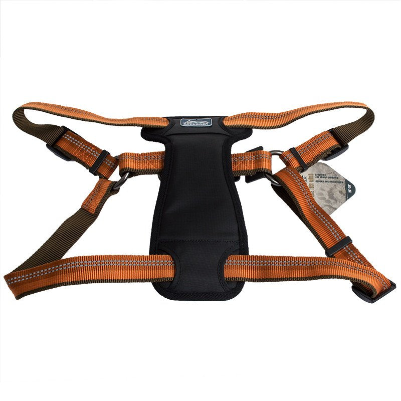 Coastal Pet K9 Explorer Reflective Adjustable Padded Dog Harness Campfire Orange