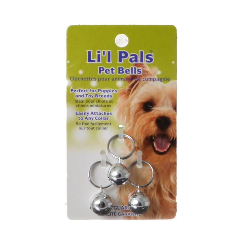 Lil Pals Pet Bells Silver for Puppies and Toy Dog Breeds