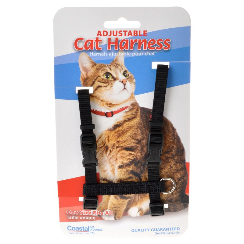 Coastal Pet Adjustable Cat Harness Black