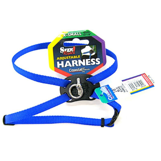 Coastal Pet Size Right Nylon Adjustable Pet Harness Blue