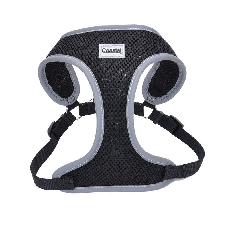 Coastal Pet Comfort Soft Reflective Wrap Adjustable Dog Harness Black