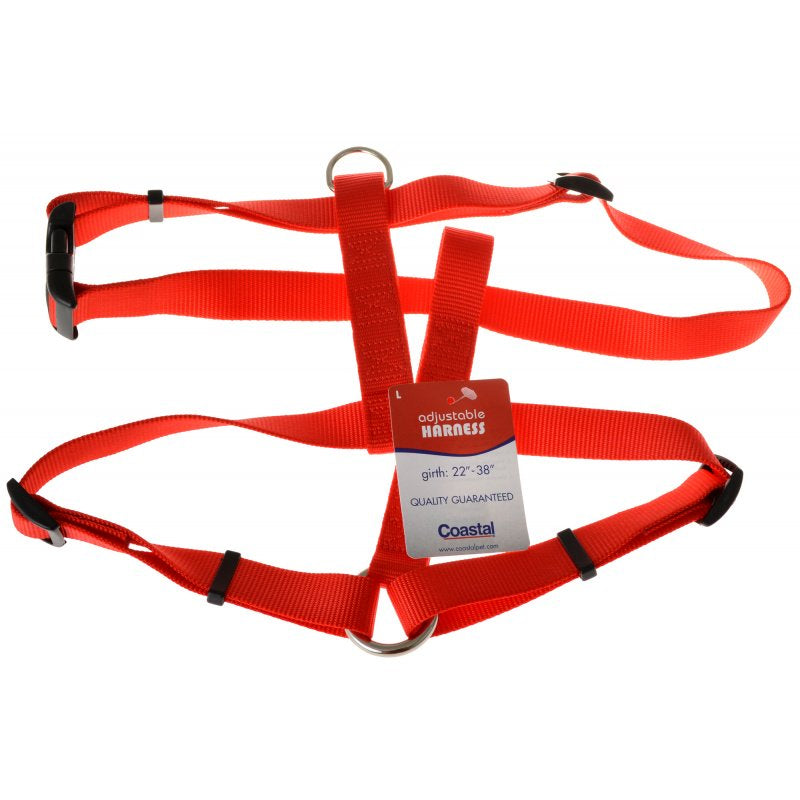 Coastal Pet Nylon Adjustable Dog Harness Red