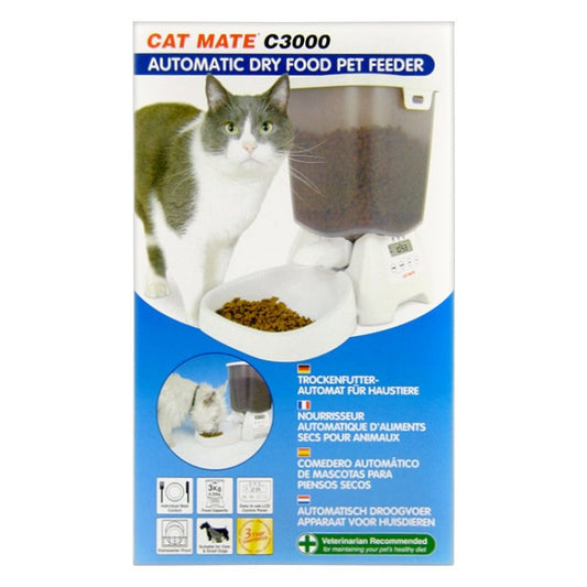 Cat Mate C3000 Automatic Dry Food Pet Feeder