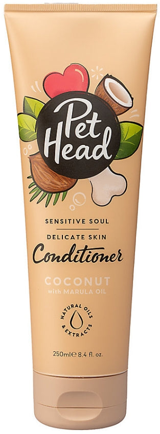 Pet Head Sensitive Soul Delicate Skin Conditioner for Dogs Coconut with Marula Oil