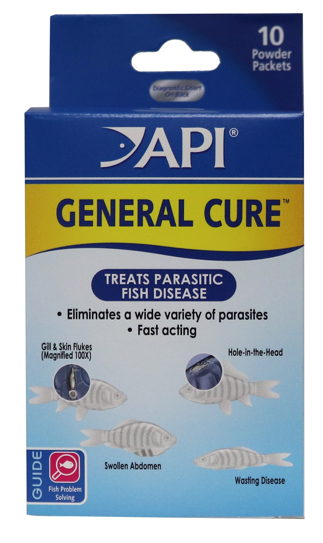 API General Cure Powder Treats Parasitic Fish Disease