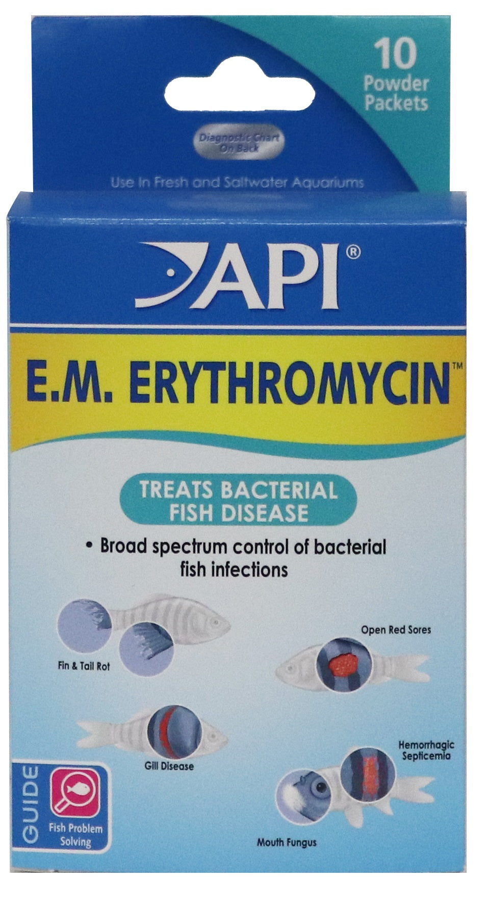 API E.M. Erythromycin Treats Bacterial Fish Disease