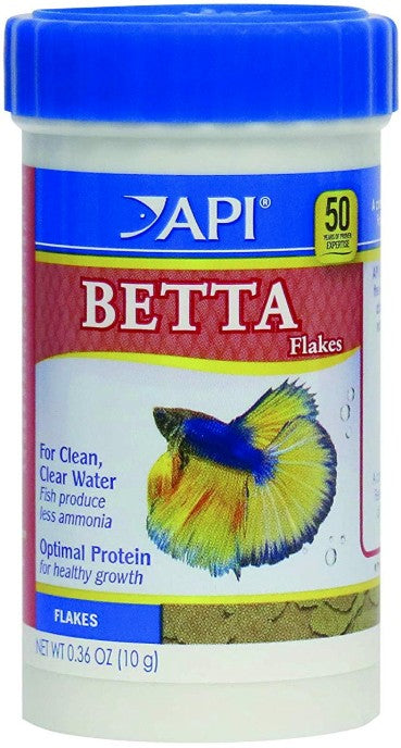 API Betta Flakes Fish Food with Optimal Protein for Healthy Growth