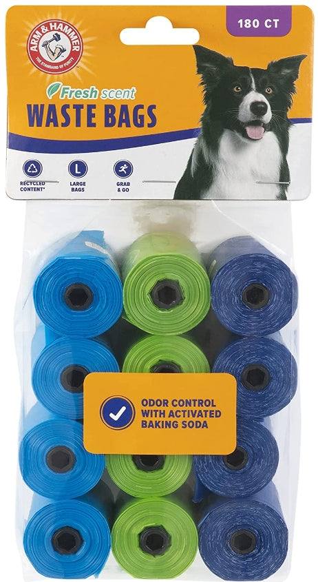 Arm and Hammer Dog Waste Refill Bags Fresh Scent Assorted Colors