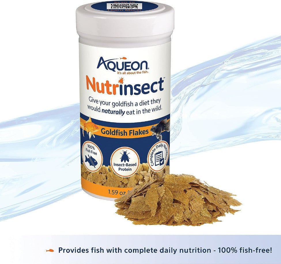 Aqueon Nutrinsect Goldfish Flakes