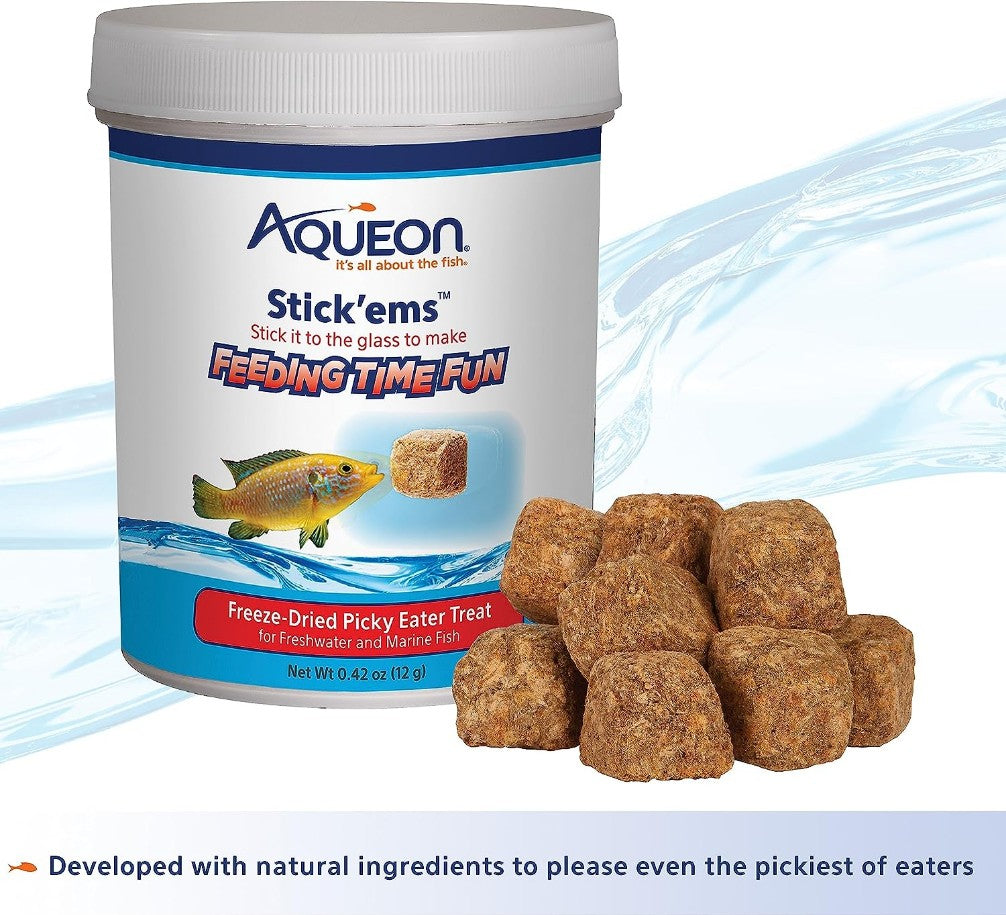 Aqueon Stick'ems Freeze Dried Picky Eater Treat for Fish