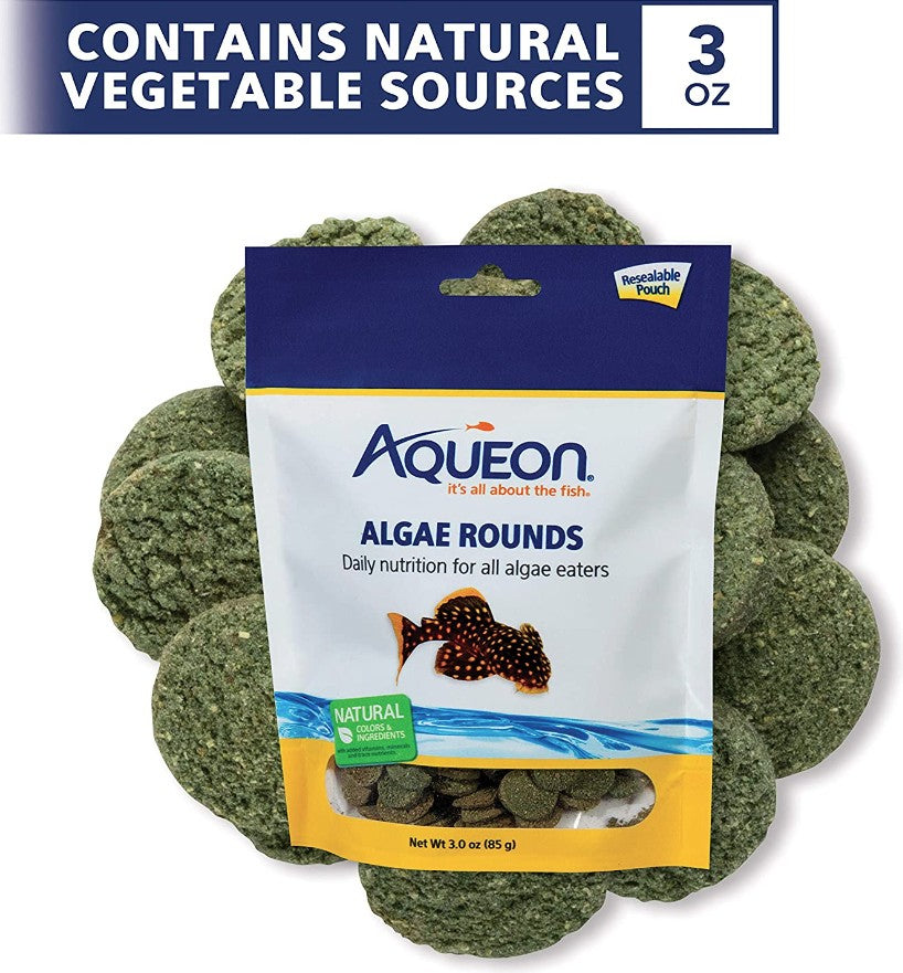 Aqueon Algae Rounds Fish Food