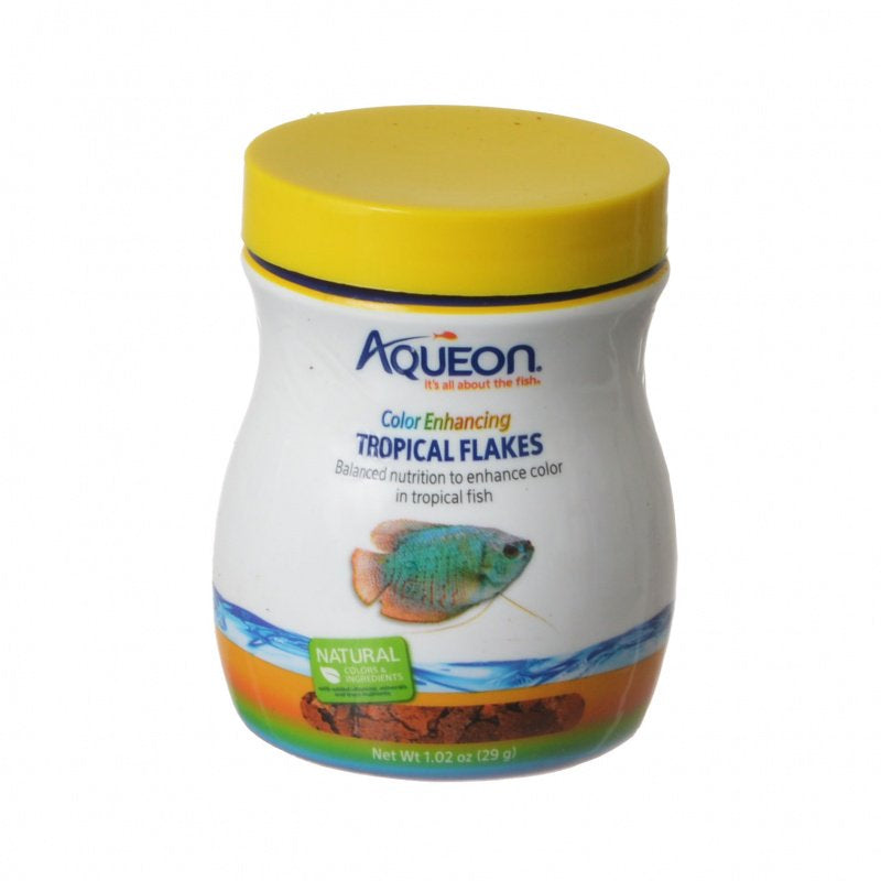 Aqueon Color Enhancing Tropical Flakes Fish Food