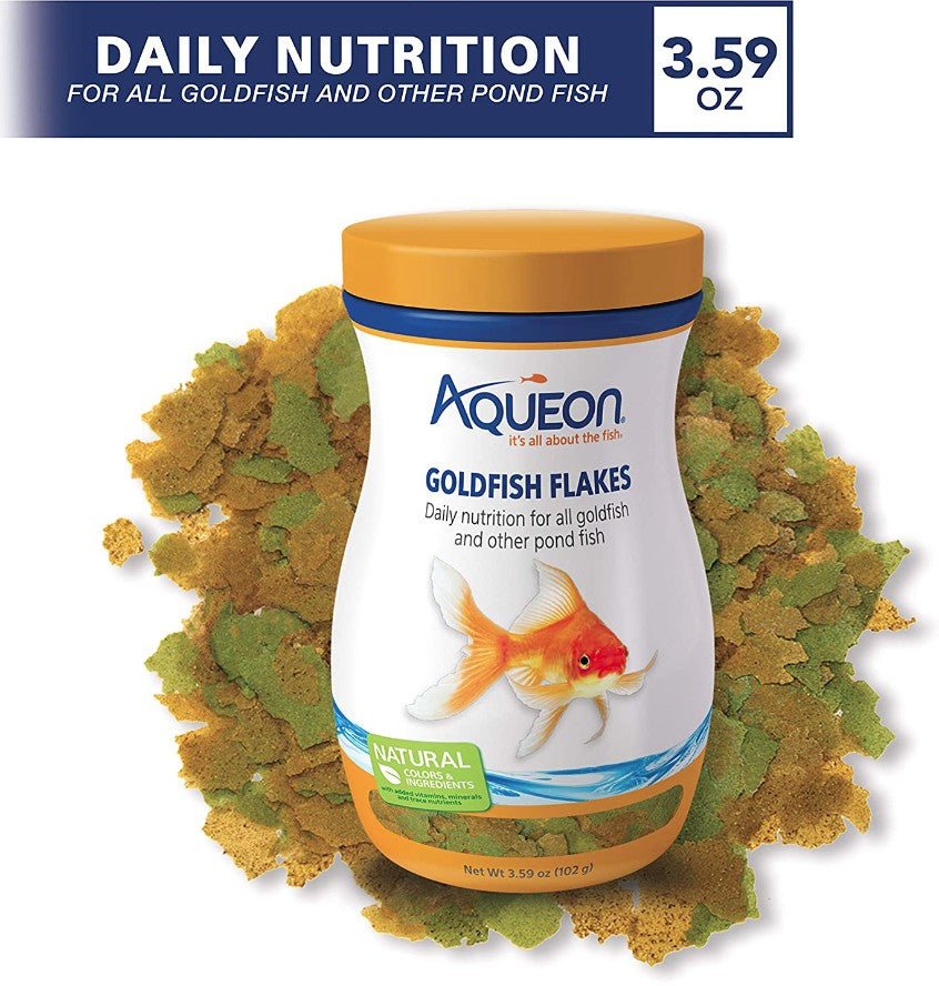 Aqueon Goldfish Flakes Daily Nutrition for All Goldfish and Other Pond Fish