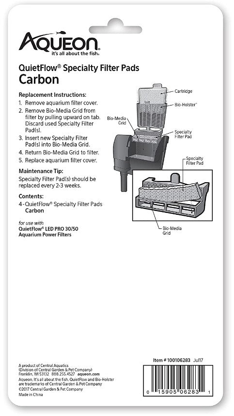 Aqueon Carbon for QuietFlow LED Pro Power Filter 30/50
