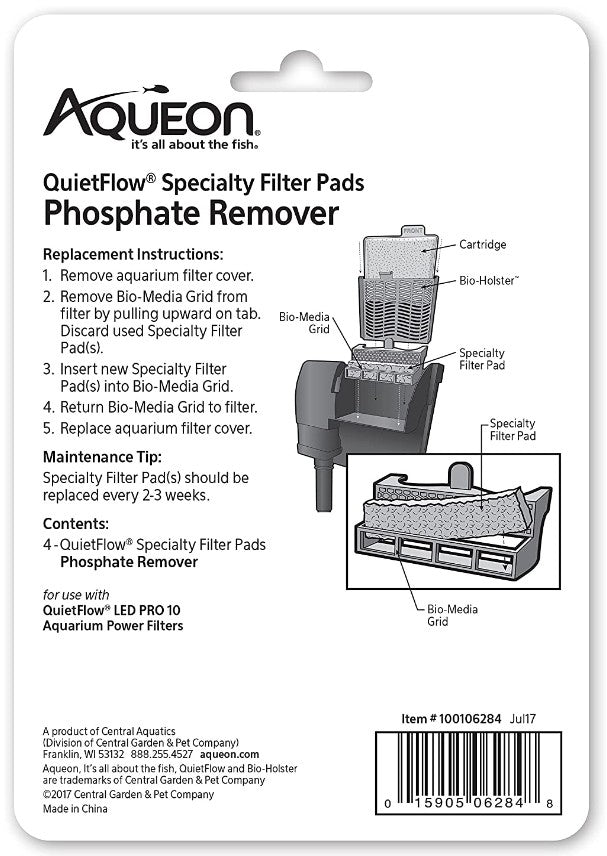 Aqueon Phosphate Remover for QuietFlow LED Pro Power Filter 10