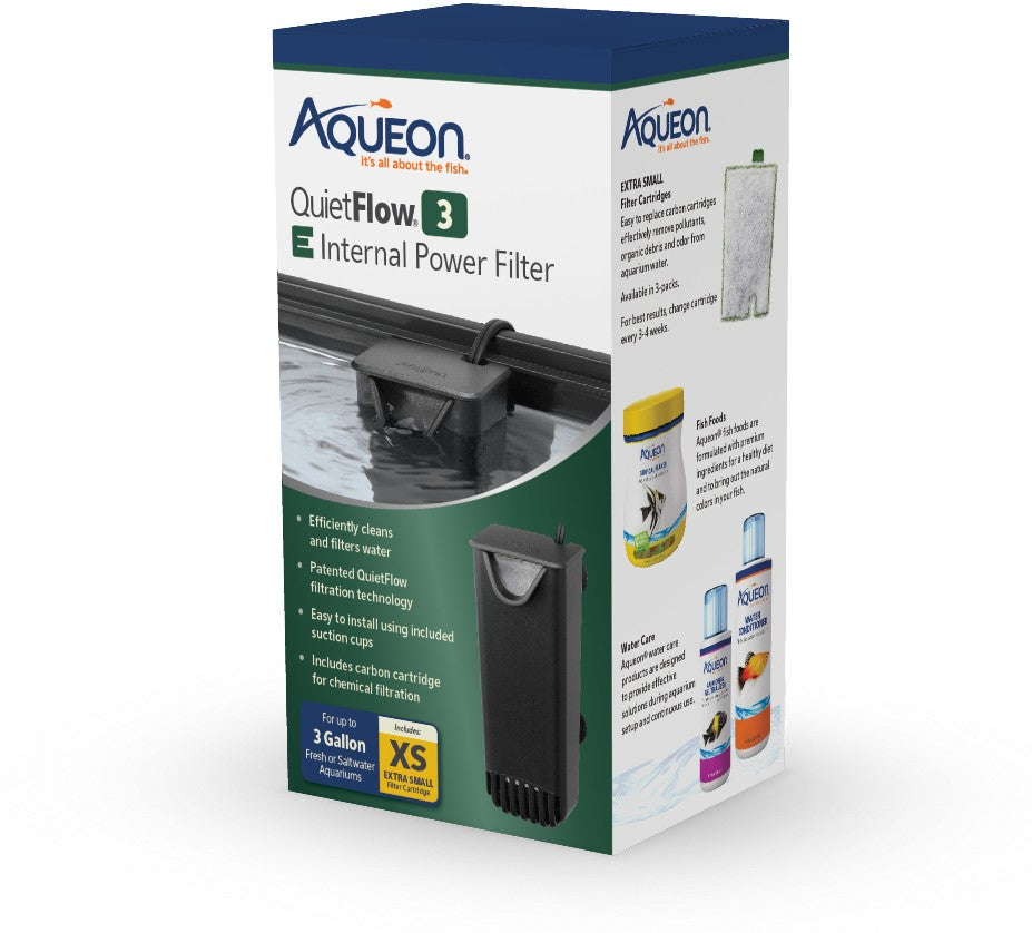 Aqueon Quietflow E Internal Power Filter for Aquariums