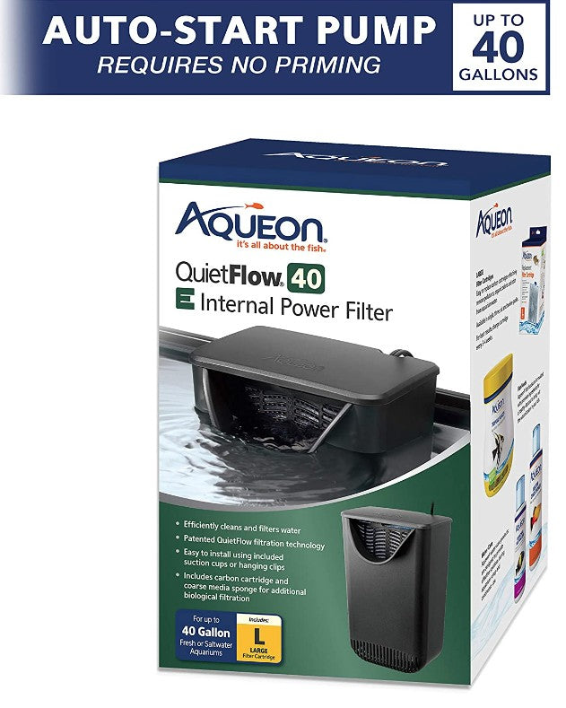 Aqueon Quietflow E Internal Power Filter for Aquariums