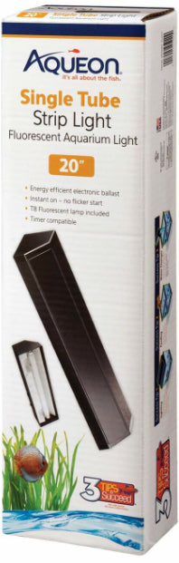 Aqueon Fluorescent Strip Light for Aquariums Black